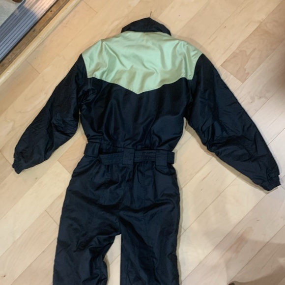 Descente Vintage  Men’s one piece ski suit Large purple and black - Picture 3 of 12